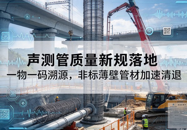 霍邱声测管质量新规落地，一物一码溯源，非标薄壁管材加速清退